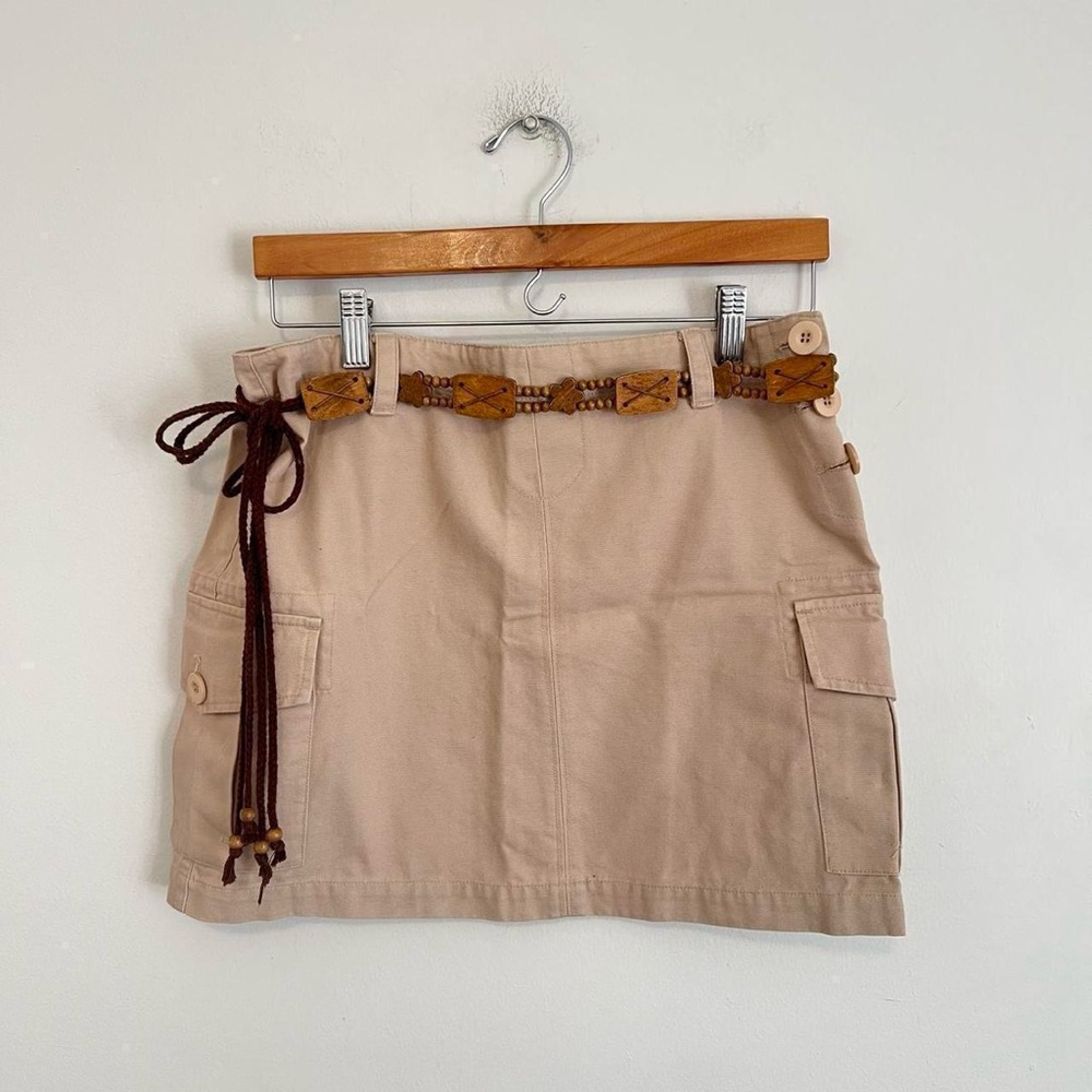 Cream Mini Skirt